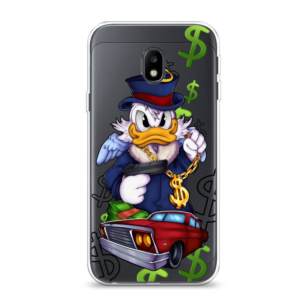 

Чехол на Samsung Galaxy J3 2017 "Scrooge McDuck with a Gold Chain", Красный;синий;белый, 22550-6