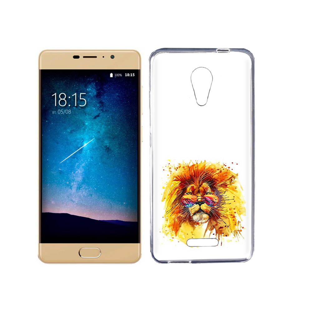 

Чехол MyPads Tocco для BQ 5201 Space лев в очках, Прозрачный, Tocco