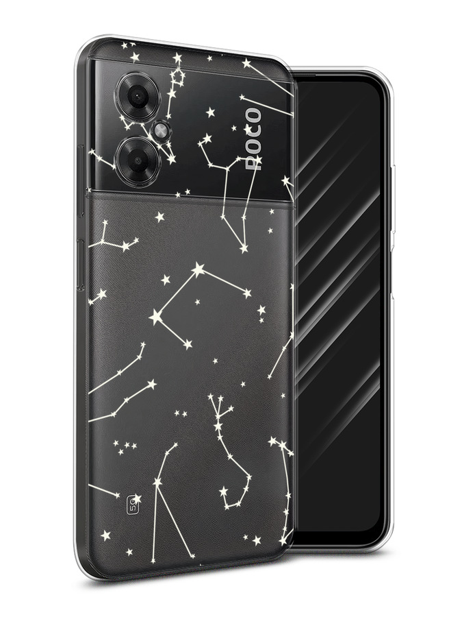 

Чехол Awog на Xiaomi Poco M4 5G "Созвездия", Прозрачный;серый;бежевый, 316550-1