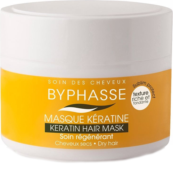 Маска Byphasse Sublim protect кератиновая, для поврежденных волос, 250 г