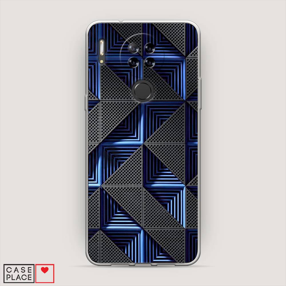 

Чехол на Blackview A80 IBM, Серый;синий, 280150-3