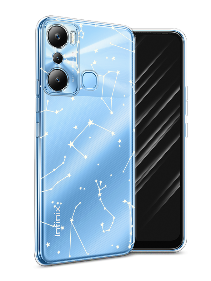 

Чехол Awog на Infinix HOT 20i "Созвездия", Прозрачный;серый;бежевый, 3102950-1