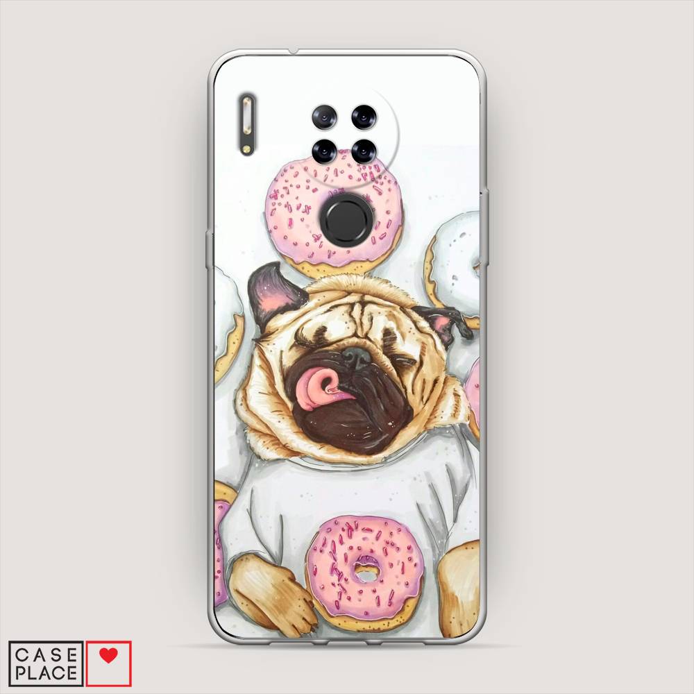 

Чехол на Blackview A80 Счастливый мопс, Розовый;бежевый;коричневый, 280150-1