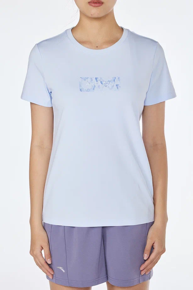 

Футболка женская Anta 862337111-1 синяя XL, Синий, 862337111-1