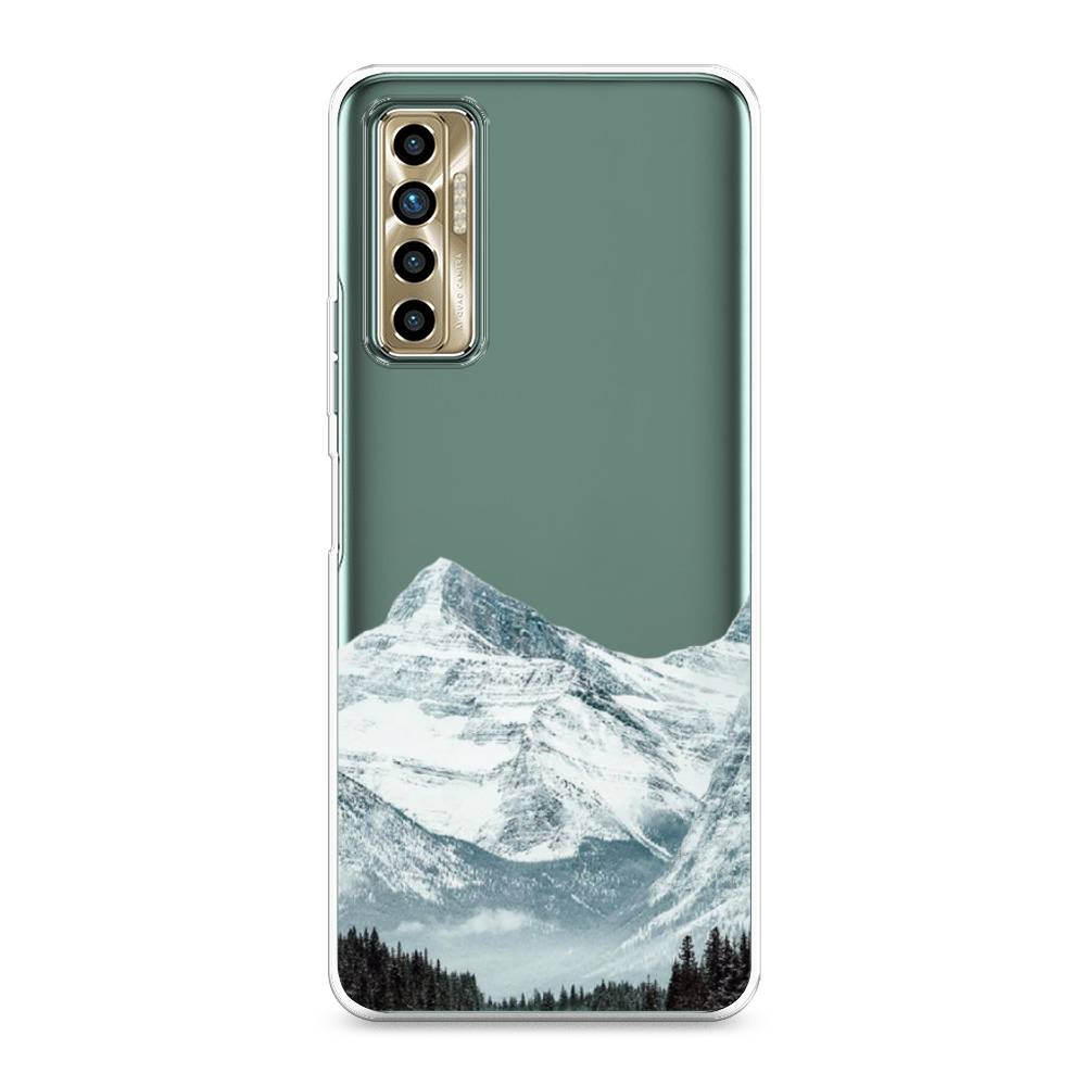 

Чехол для Tecno Camon 17P "Горы арт 1", Белый;зеленый, 300150-2