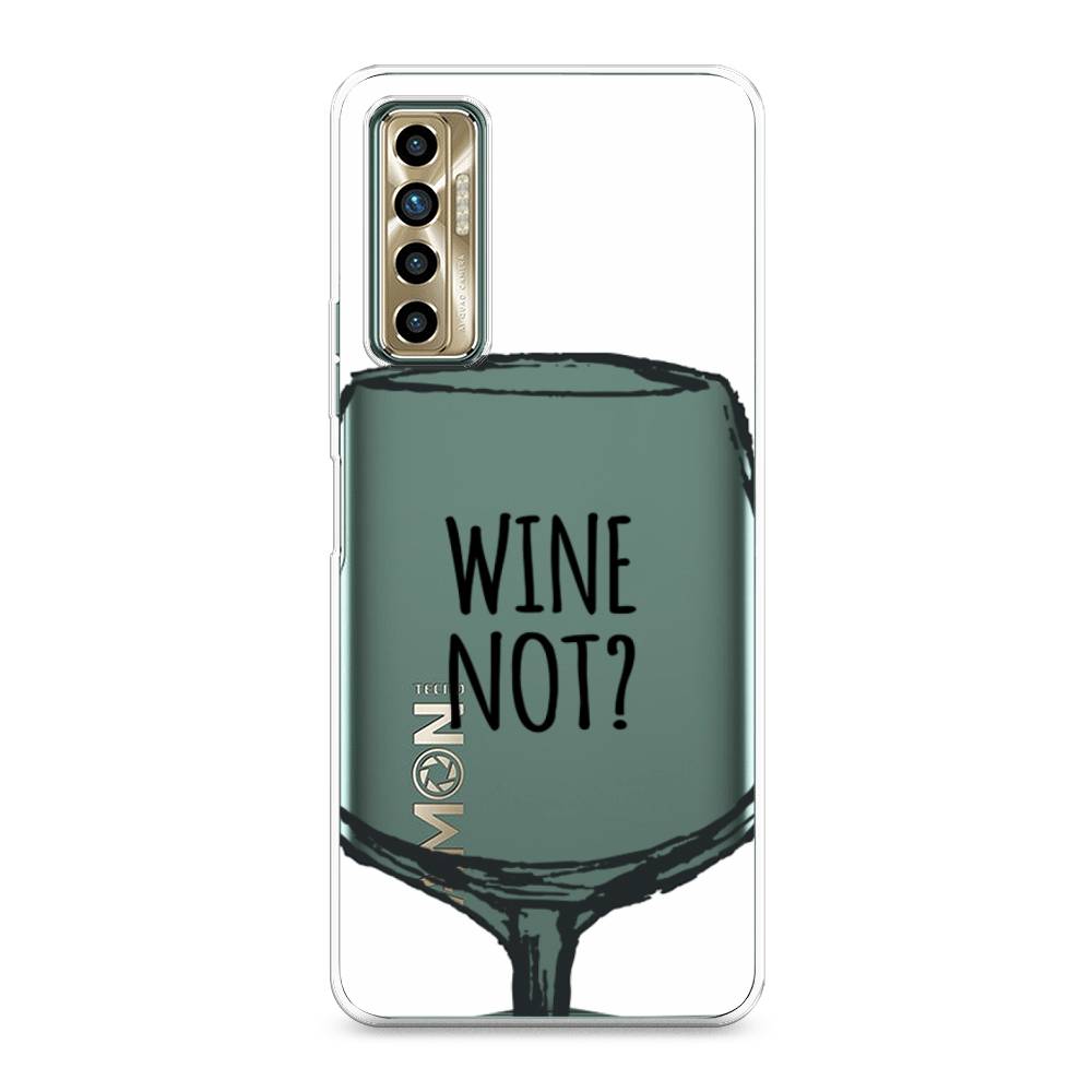 

Чехол для Tecno Camon 17P "Wine not white", Белый, 300150-6