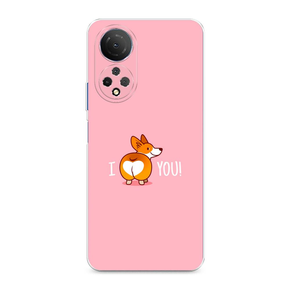 

Чехол для Honor X7 2022 "Корги I love you", Розовый;коричневый;белый, 6108850-1