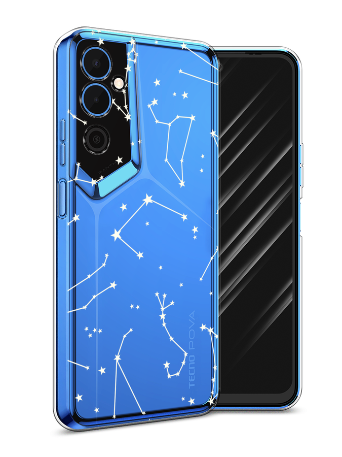 

Чехол Awog на Tecno Pova Neo 2 "Созвездия", Прозрачный;серый;бежевый, 302450-1