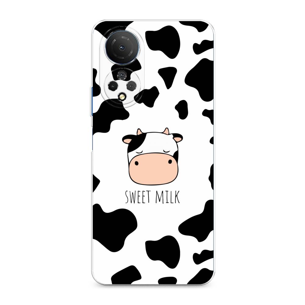 

Чехол для Honor X7 2022 "Sweet milk", Розовый;белый;черный, 6108850-1
