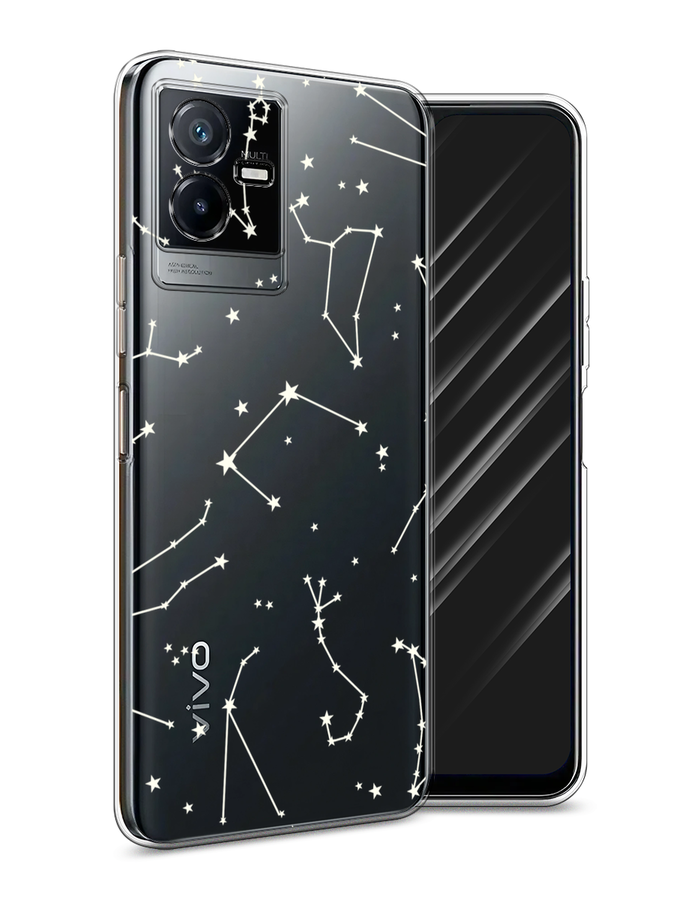 

Чехол Awog на Vivo Y73t "Созвездия", Прозрачный;серый;бежевый, 268050-1