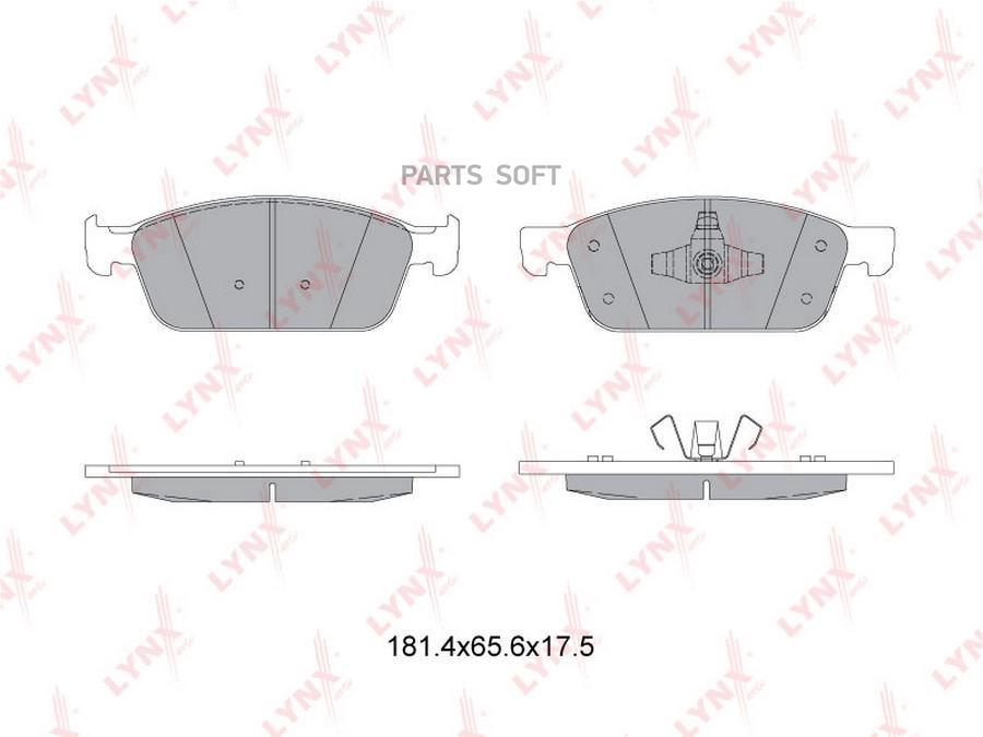 

Тормозные колодки LYNXauto передние BD-3036