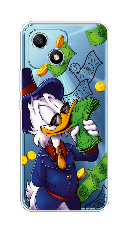 

Чехол на Honor Play 30 "Scrooge McDuck with Money", Синий;зеленый;белый, 6108750-6