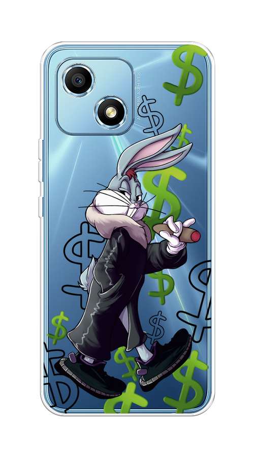 

Чехол на Honor Play 30 "Rich Bugs Bunny", Зеленый;черный;голубой, 6108750-6