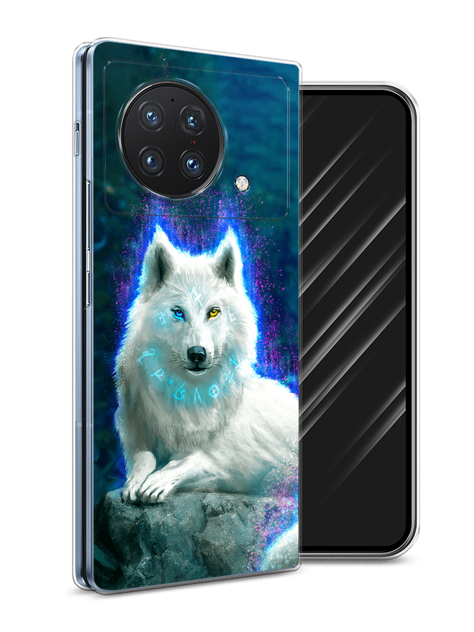 

Чехол Awog на Vivo X Fold "Белоснежный волк", Белый;зеленый;фиолетовый, 266750-1