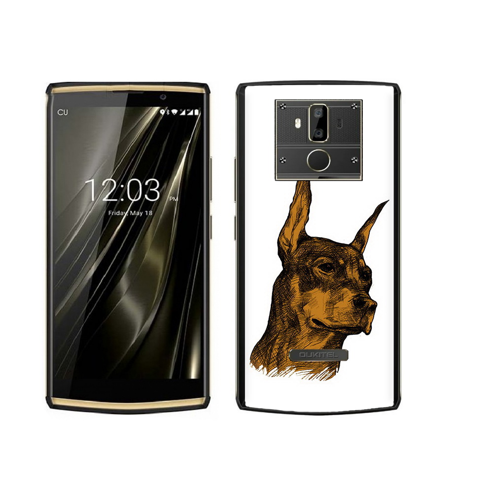 

Чехол MyPads Tocco для Oukitel K7 скетч доберман, Прозрачный, Tocco