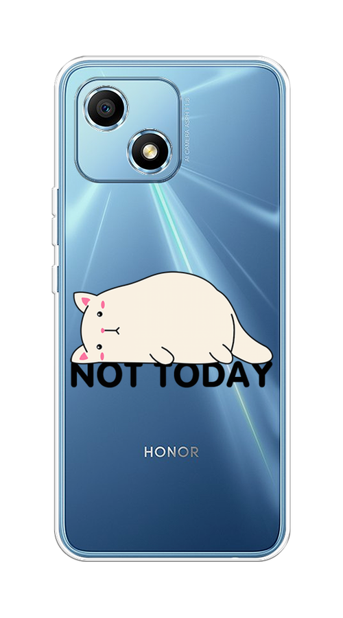 

Чехол на Honor Play 30 "Cat not today", Белый;розовый;черный, 6108750-1