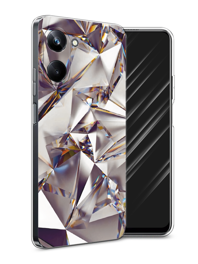 

Чехол Awog на Realme 10 Pro "Бриллианты", Серебристый;бежевый, 2512550-1