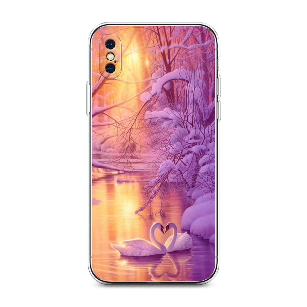 

Чехол на Apple iPhone XS Max "Зима 1", Фиолетовый;желтый, 11950-2