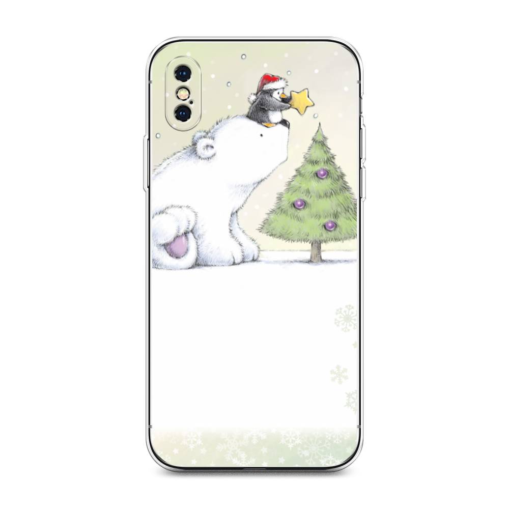 

Чехол для Apple iPhone XS Max "Украшение елки", Белый;бежевый, 11950-5