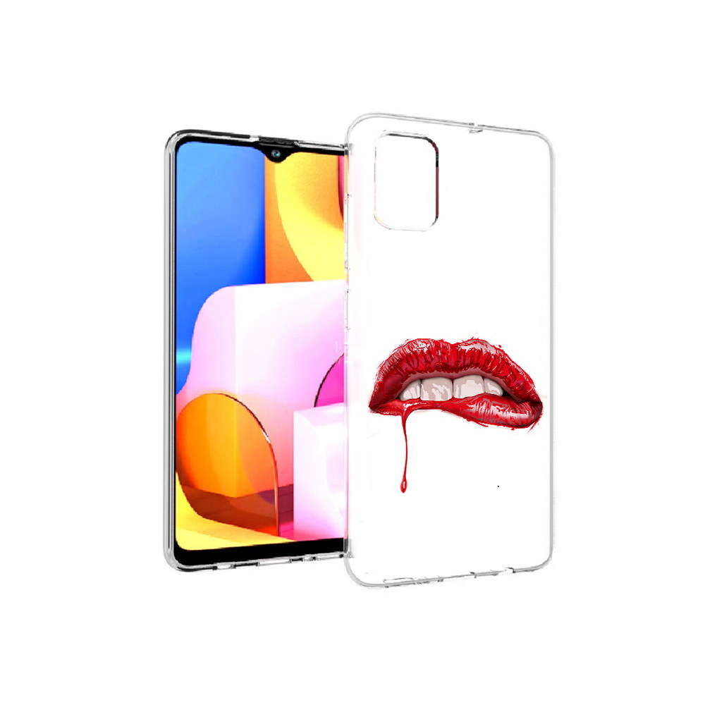

Чехол MyPads Tocco для Samsung Galaxy A71 яркие красные губы (PT142122.485.706), Прозрачный, Tocco