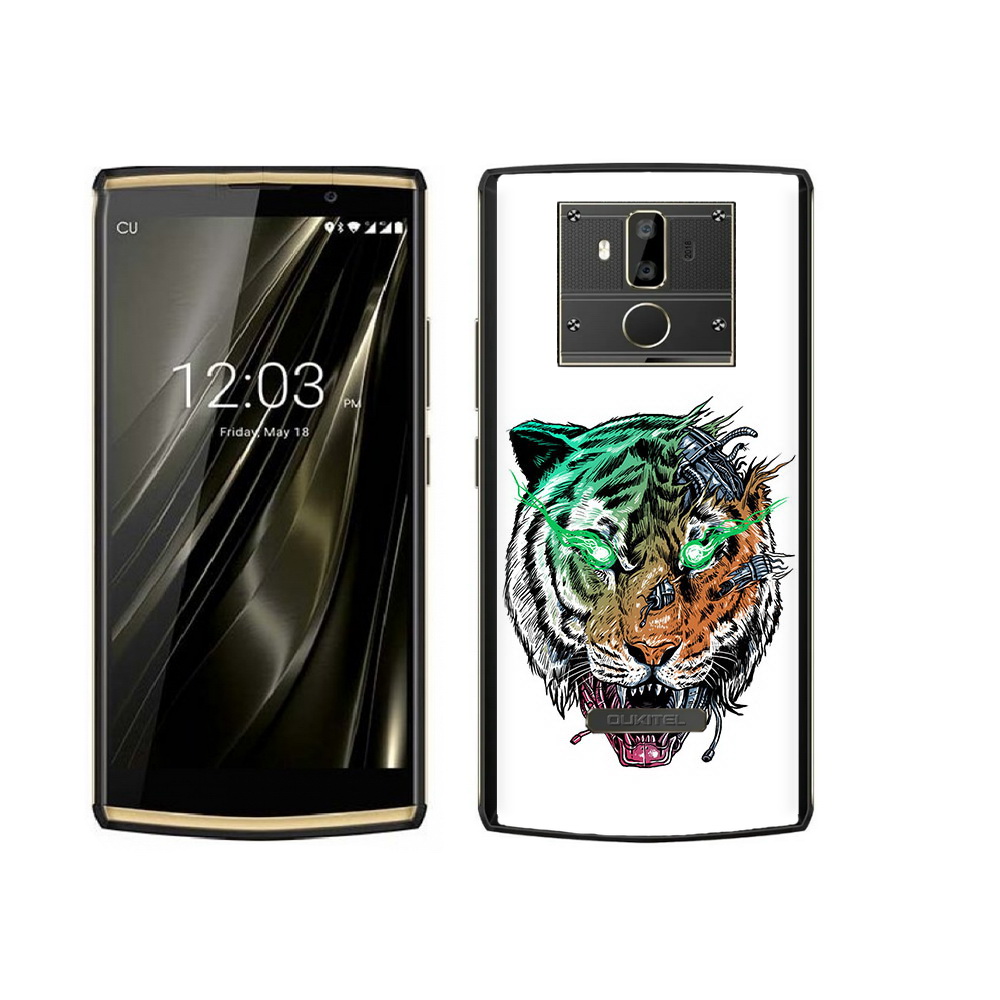 Чехол MyPads Tocco для Oukitel K7 робо-тигр