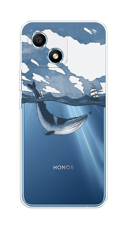 

Чехол на Honor Play 30 "Большой кит", Синий, 6108750-1