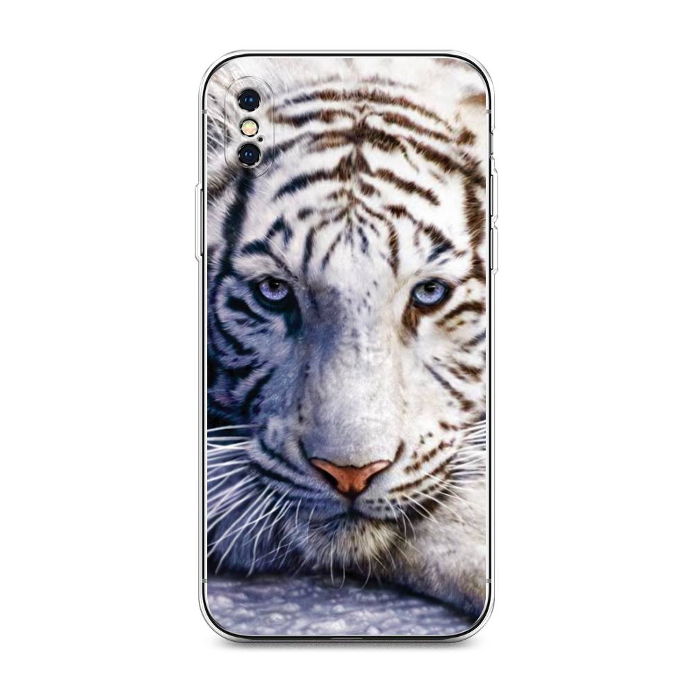 

Чехол на Apple iPhone XS Max "Бенгальский тигр", Коричневый;белый, 11950-1