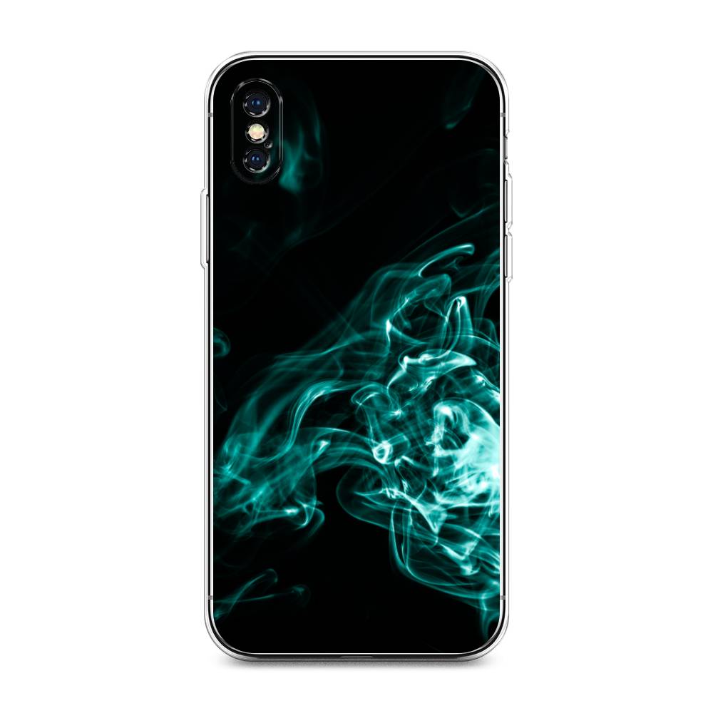 

Чехол на Apple iPhone XS Max "Дым", Голубой;черный, 11950-3