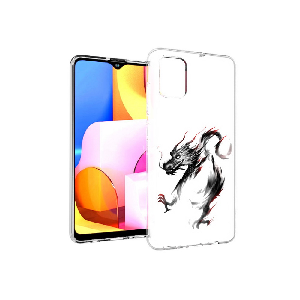 Чехол MyPads Tocco для Samsung Galaxy A71 черный дракон (PT142122.485.690)