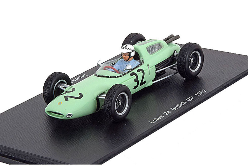 

Модель коллекционная SPARK Lotus 24 british gp 1962 i.ireland #32, Зеленый