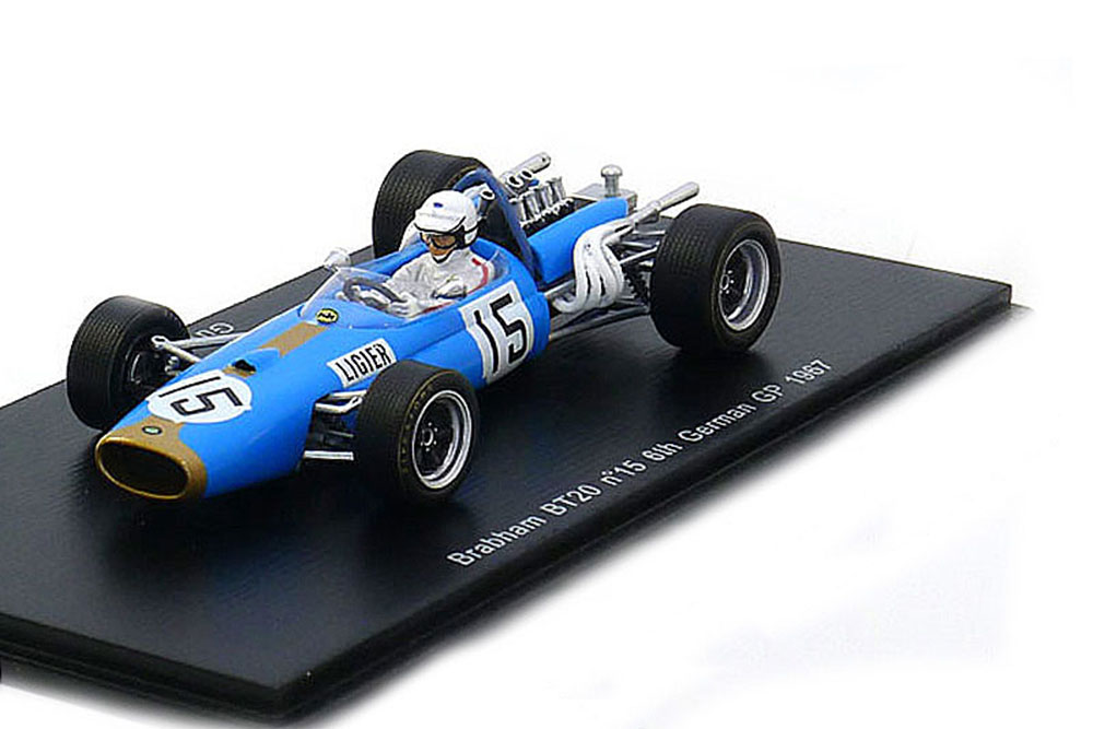 Модель коллекционная SPARK Brabham BT20 6th gp german 1967 guy ligier #15