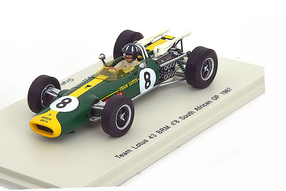 Модель коллекционная SPARK Lotus 43 brm team lotus south african gp 1967 g.hill #8