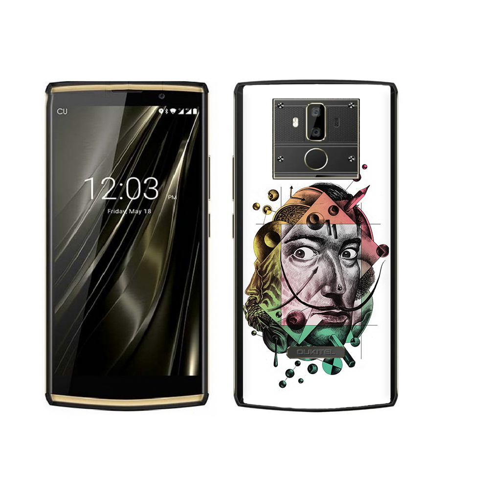 

Чехол MyPads Tocco для Oukitel K7 разноцветное лицо абстракция, Прозрачный, Tocco