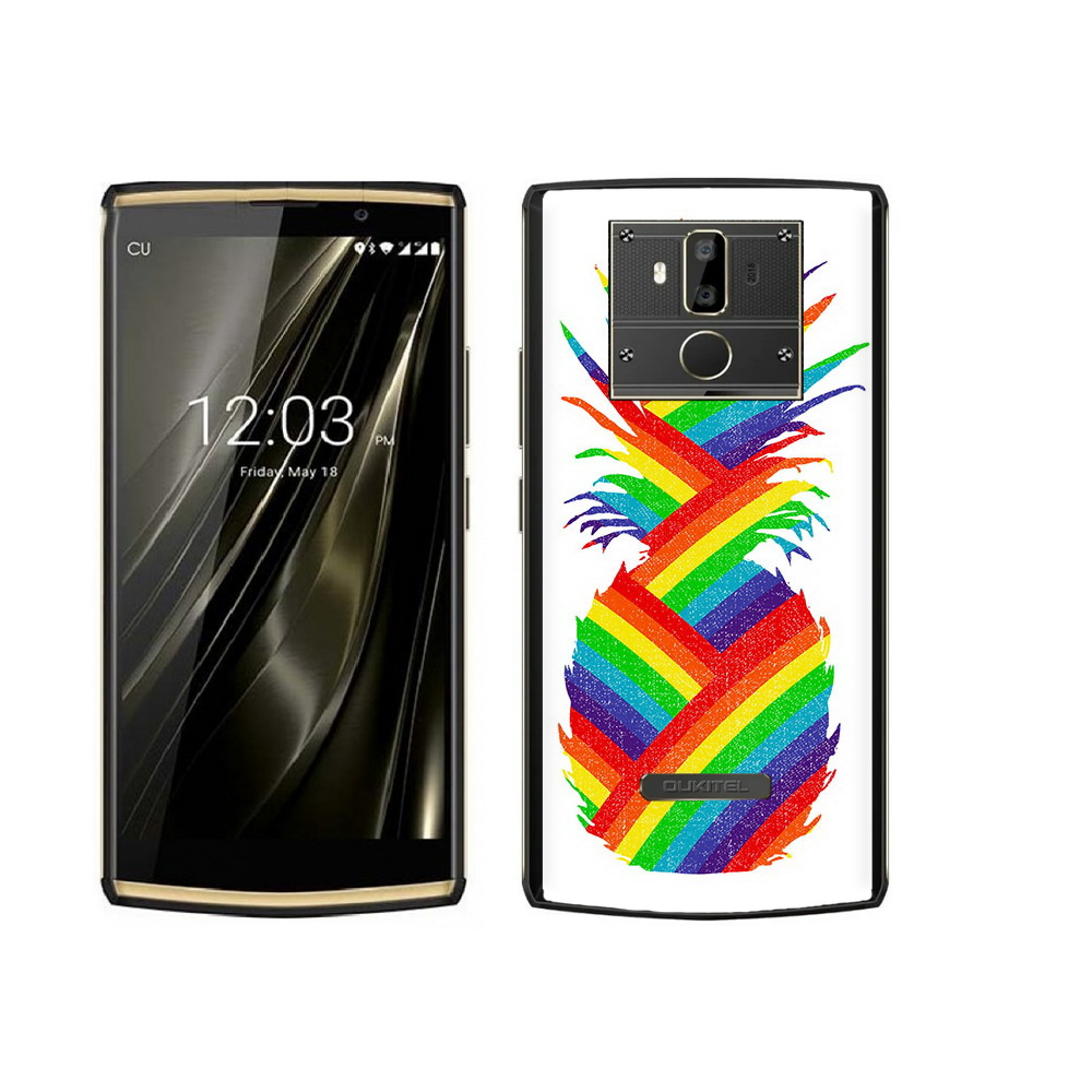 

Чехол MyPads Tocco для Oukitel K7 радужный ананас, Прозрачный, Tocco