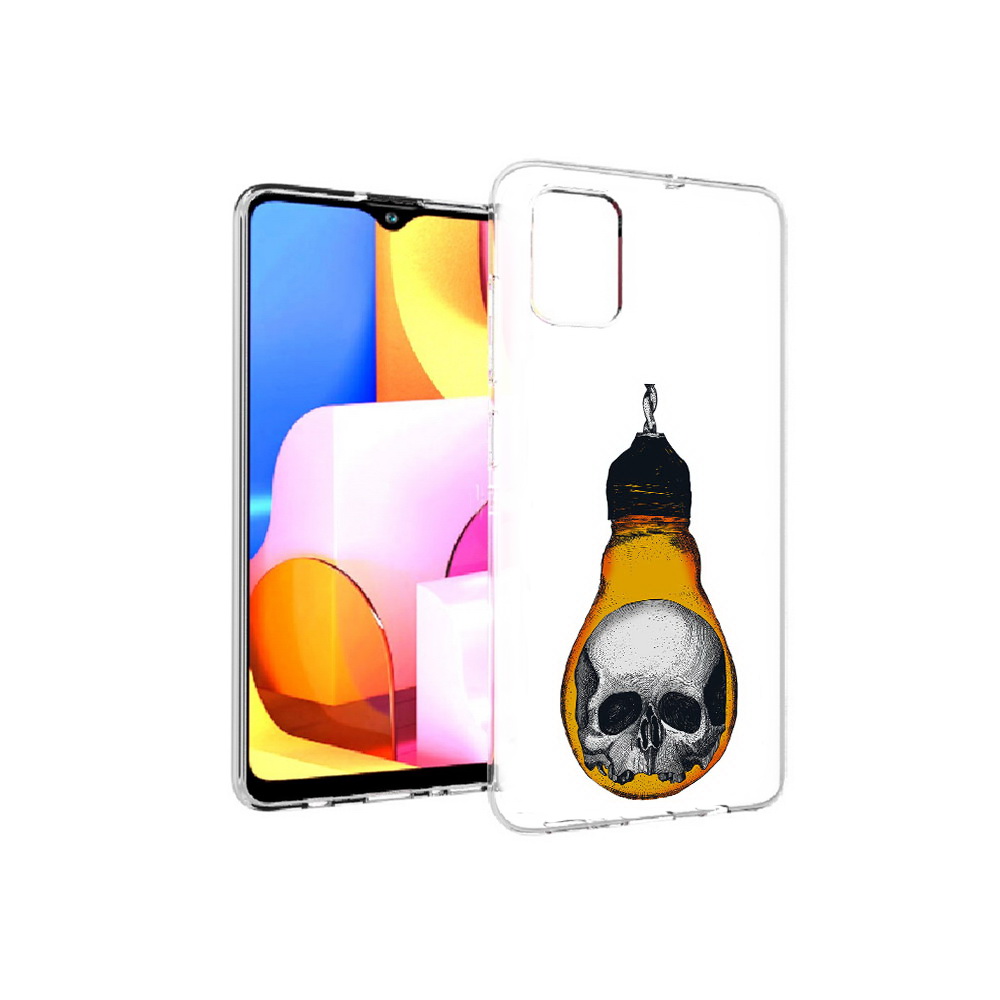 

Чехол MyPads Tocco для Samsung Galaxy A71 череп в лампочке (PT142122.485.676), Прозрачный, Tocco