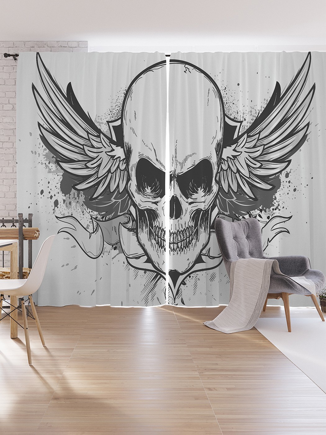 

Шторы под лён JoyArty "Угроза с крыльями", серия Oxford DeLux, 340х265 см, Угроза с крыльями