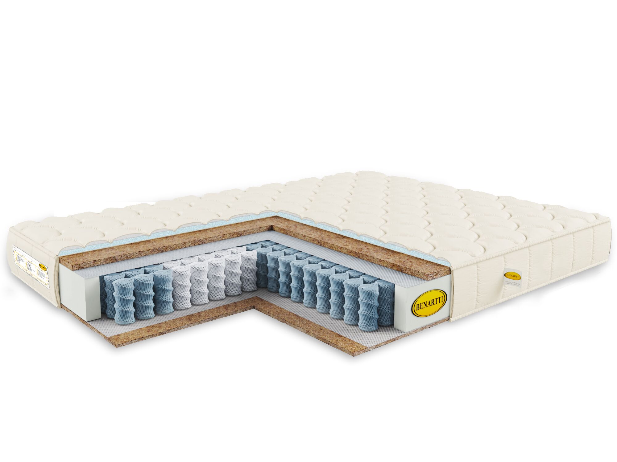 

Матрас Benartti Optimal Hard TFK 125x180, Бежевый, Optimal Hard TFK