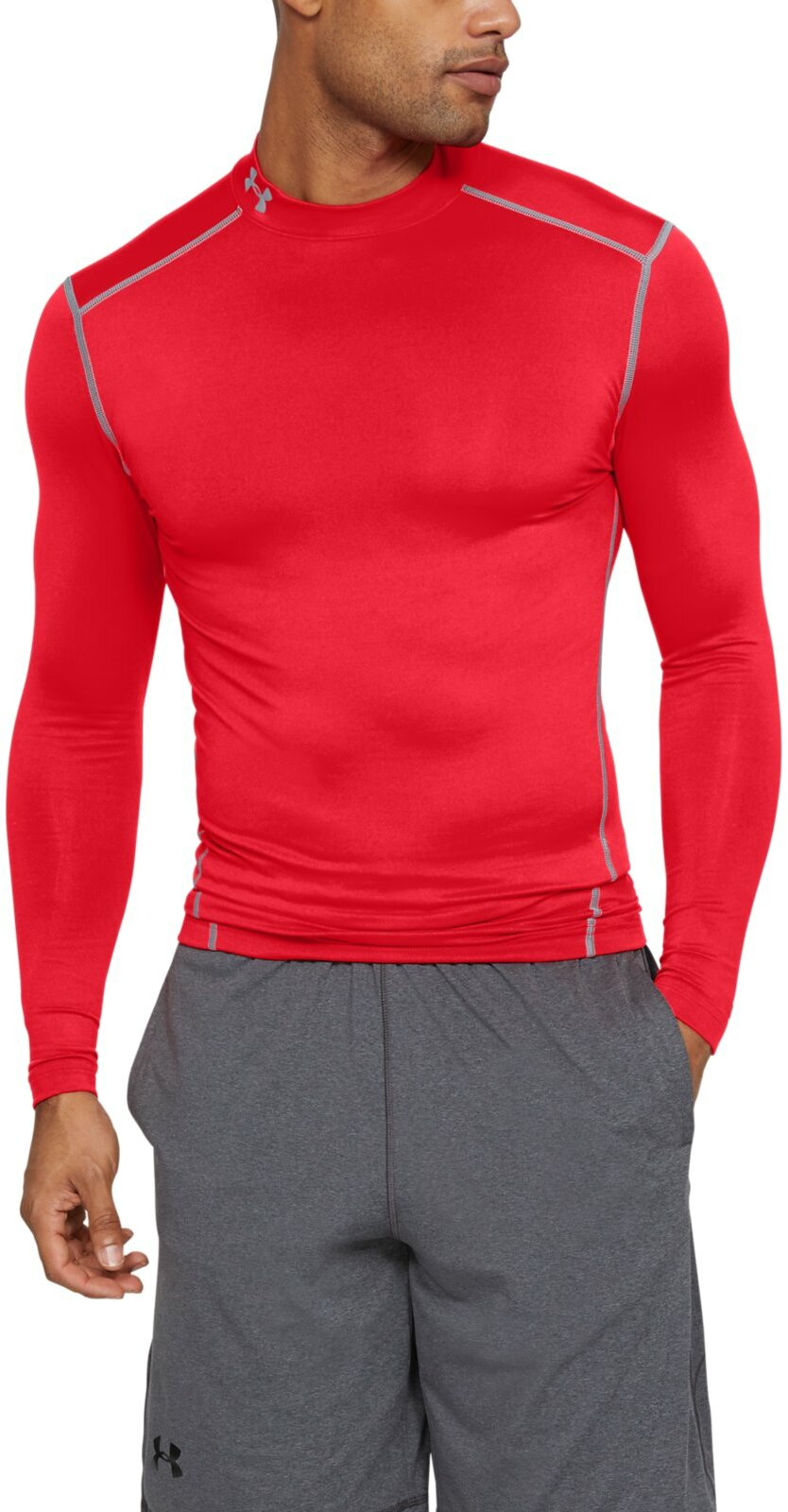 

Лонгслив мужской Under Armour ColdGear Compression Mock LS красный XS, ColdGear Compression Mock LS