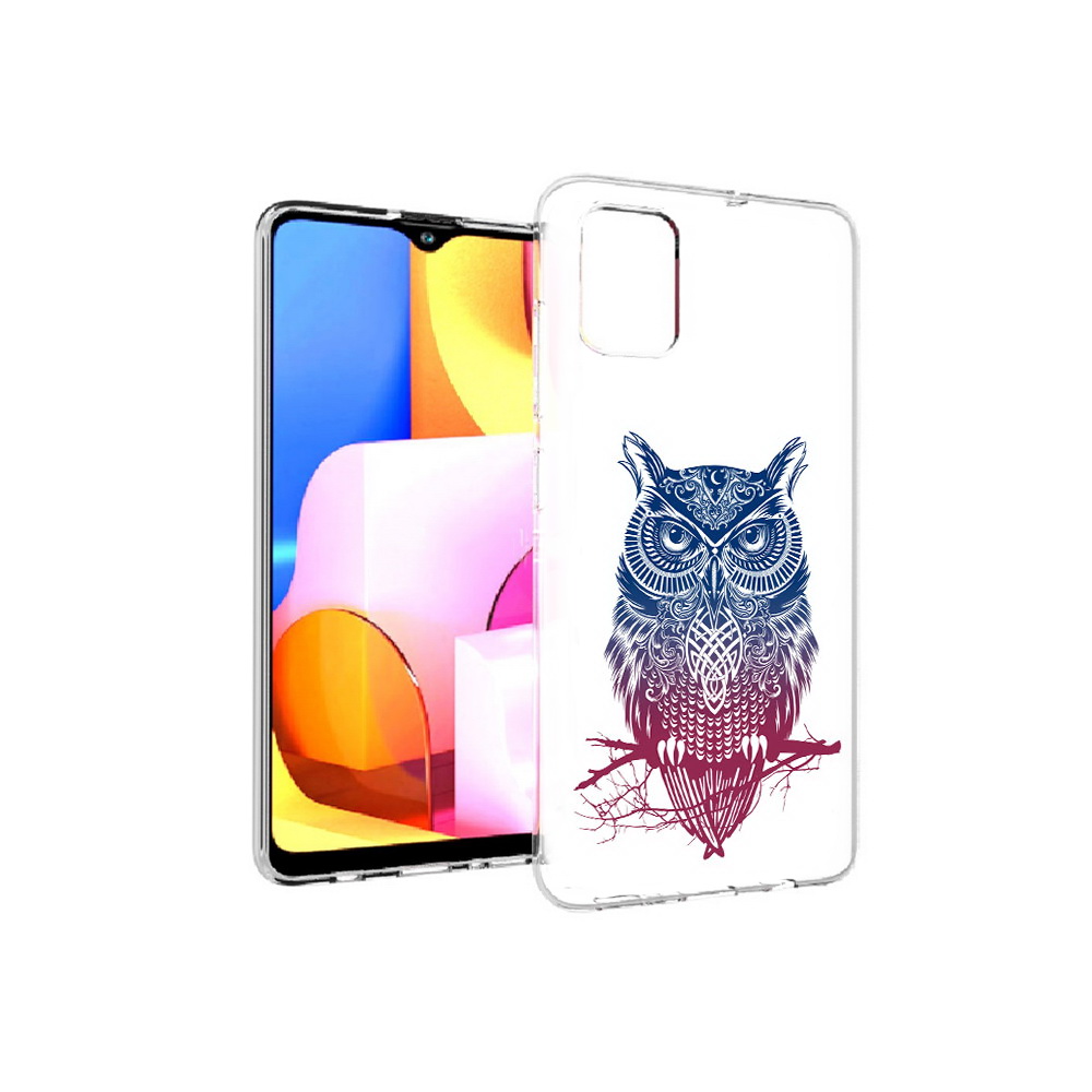 

Чехол MyPads Tocco для Samsung Galaxy A71 хиппи сова (PT142122.485.664), Прозрачный, Tocco