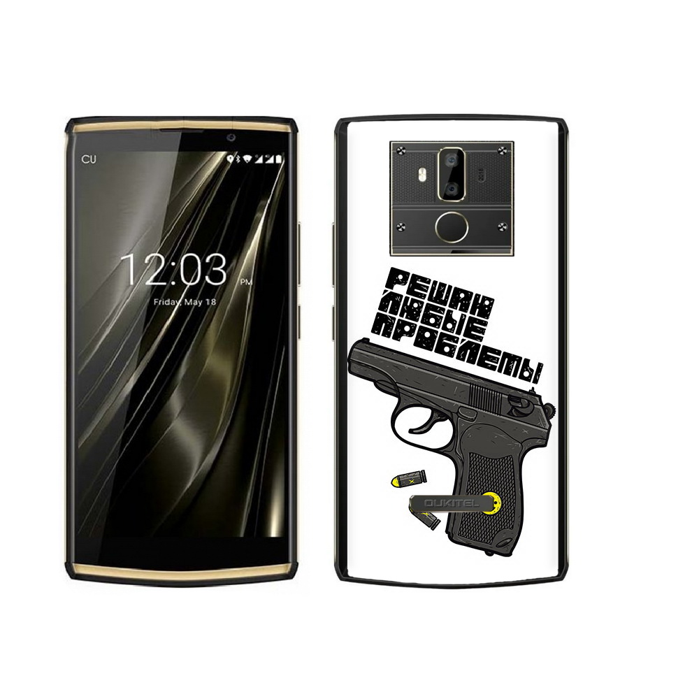 

Чехол MyPads Tocco для Oukitel K7 пистолет против проблем, Прозрачный, Tocco