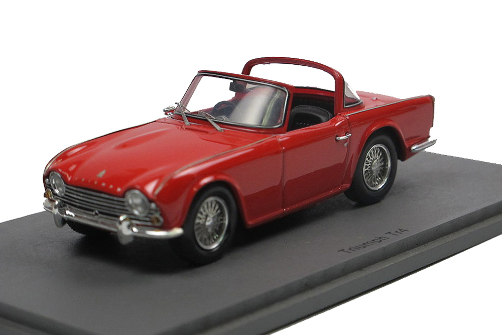 Модель коллекционная SPARK Triumph TR4 targa 1964 red