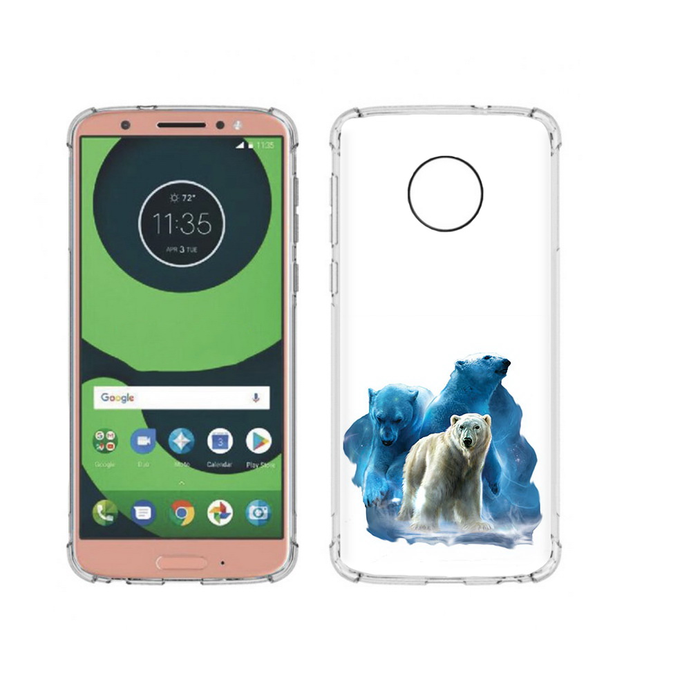 

Чехол MyPads Tocco для Motorola Moto G6 полярный медведь (PT99805.376.549), Прозрачный, Tocco