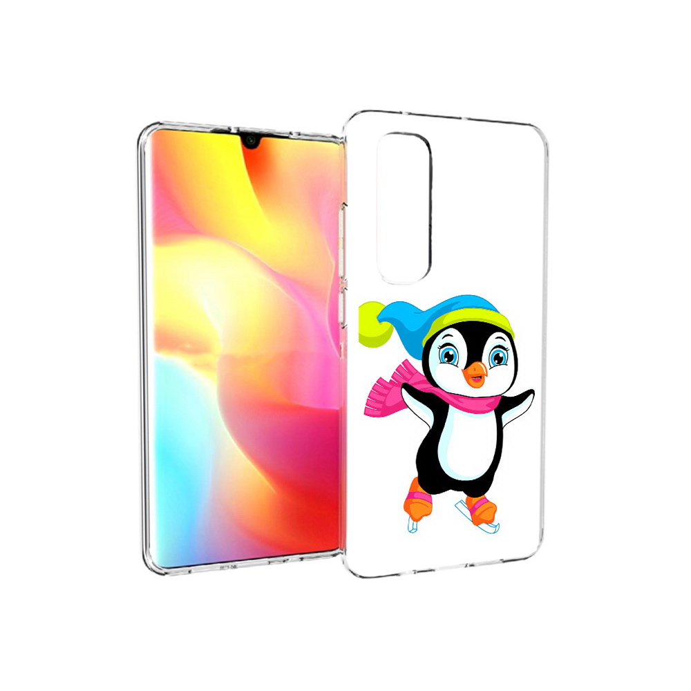 

Чехол MyPads Tocco для Xiaomi Mi Note 10 Lite пингвин на коньках (PT149714.254.540), Прозрачный, Tocco