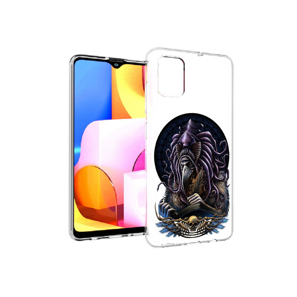 

Чехол MyPads Tocco для Samsung Galaxy A71 умный ворон (PT142122.485.650), Прозрачный, Tocco