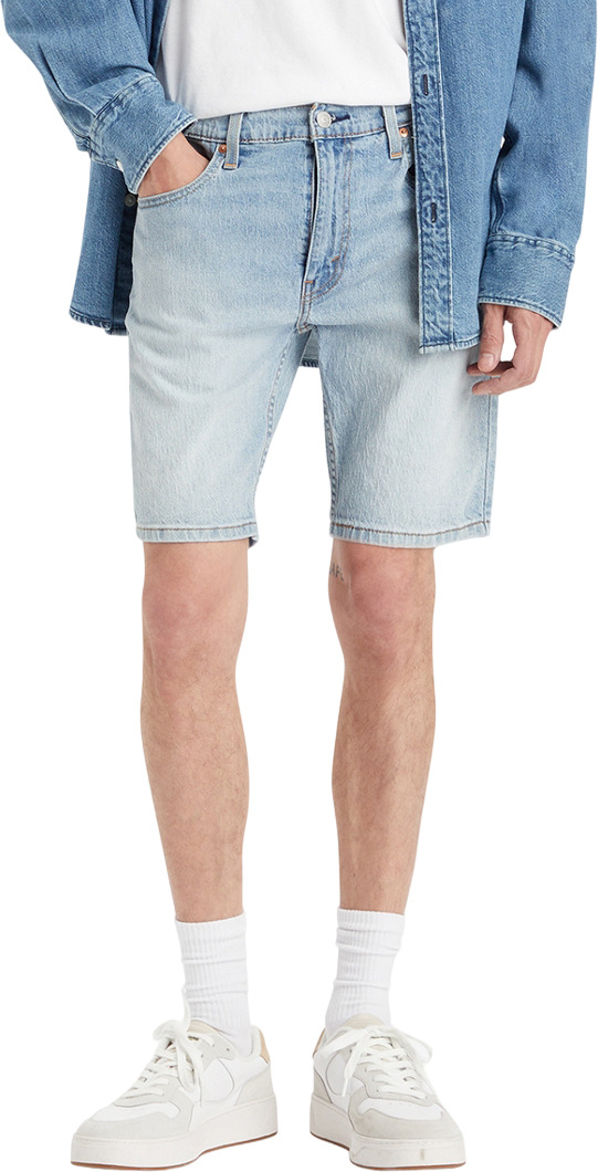 

Джинсовые шорты мужские LEVIS Men Slim Jean Shorts голубые 299, Голубой, Men Slim Jean Shorts
