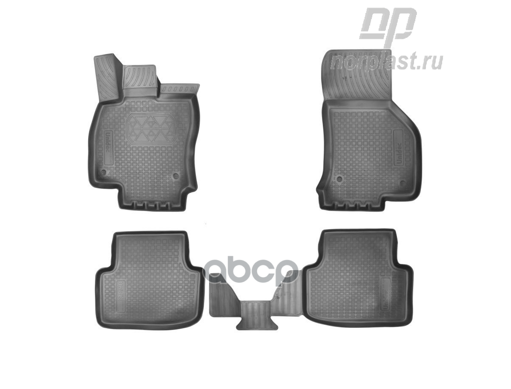 

Коврики в салон полиуретан NORPLAST SKODA Octavia III 2013- /3D черный комплект NPA11-C81-