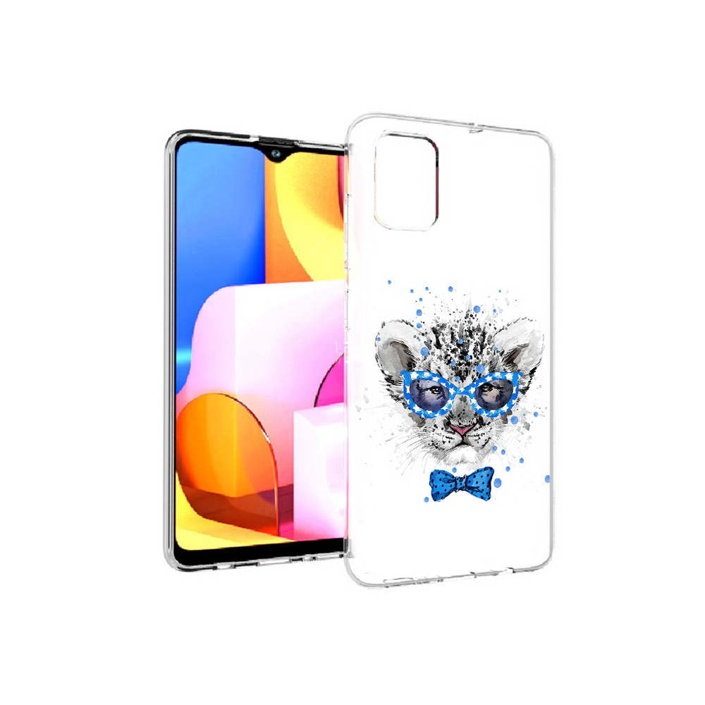 

Чехол MyPads Tocco для Samsung Galaxy A71 тигренок с бабочкой (PT142122.485.642), Прозрачный, Tocco