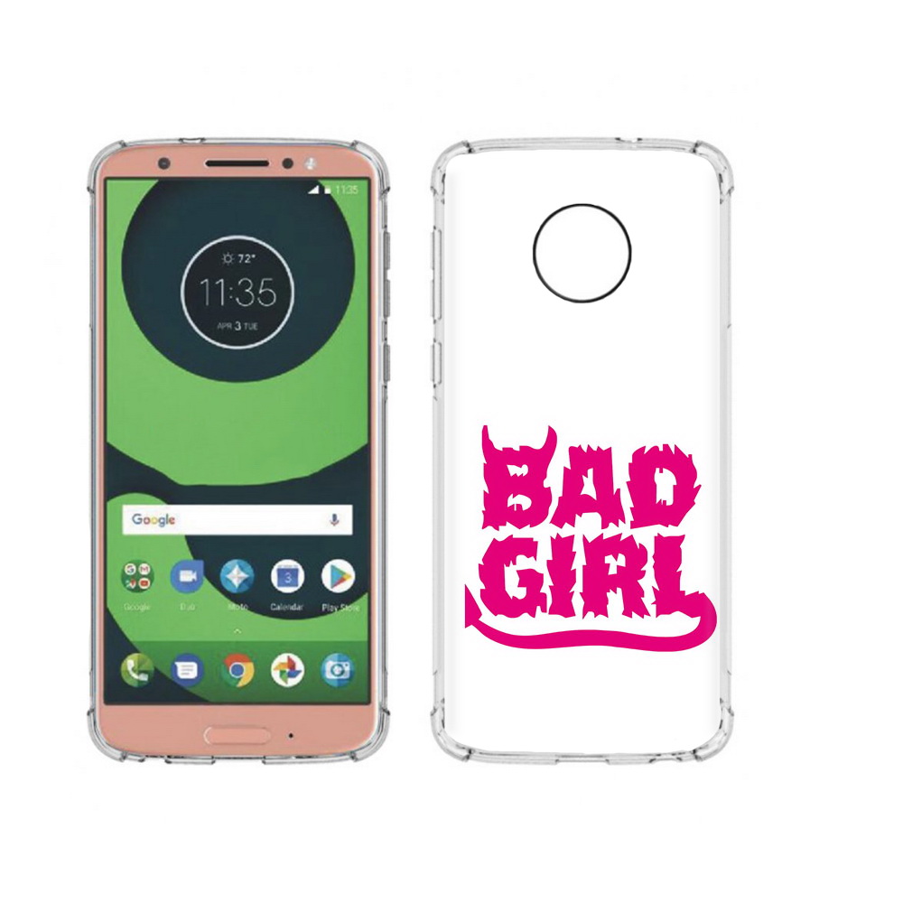 

Чехол MyPads Tocco для Motorola Moto G6 плохая девочка (PT99805.376.545), Прозрачный, Tocco