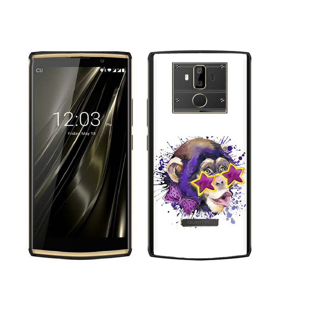

Чехол MyPads Tocco для Oukitel K7 обезьяна в очках, Прозрачный, Tocco