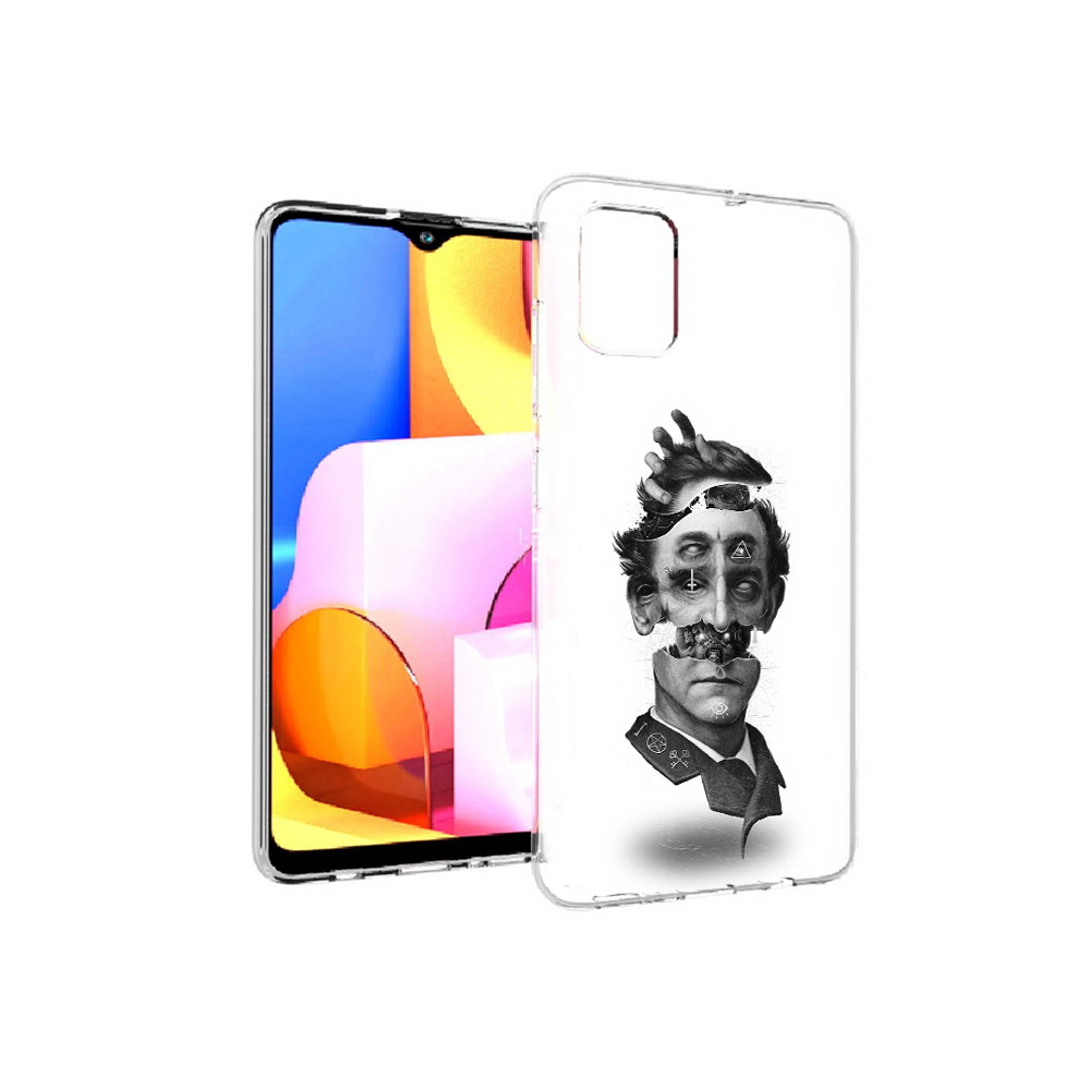 

Чехол MyPads Tocco для Samsung Galaxy A71 страшное лицо абстракция (PT142122.485.628), Прозрачный, Tocco